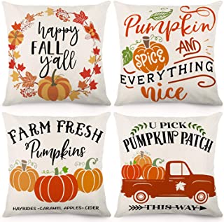 Photo 1 of cdwerd fall pillow covers 18 X 18 inches fall decorations thanksgiving farmhouse