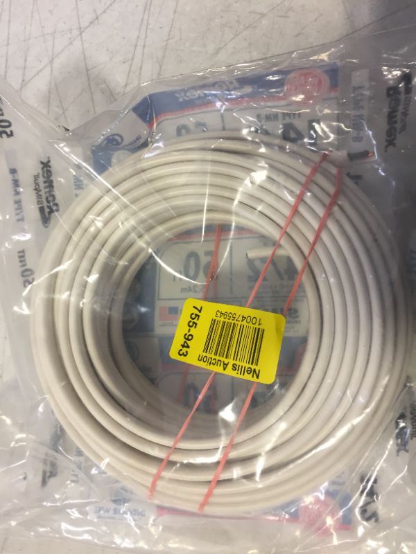 Photo 2 of Southwire Building Wire 14 Ga, 2 Conductor 15 Amp 600 V 90 Deg C 50 ' White