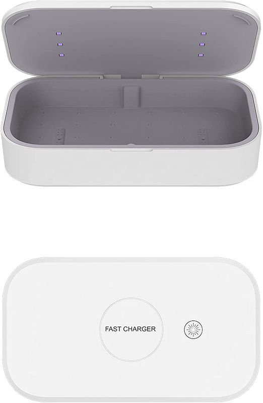 Photo 1 of KoalaTronics™ UVC Phone Sanitizer Box & 15W Wireless Charger, Disinfection Box for Smartphone, EPA Est # 97198-CHN-1
