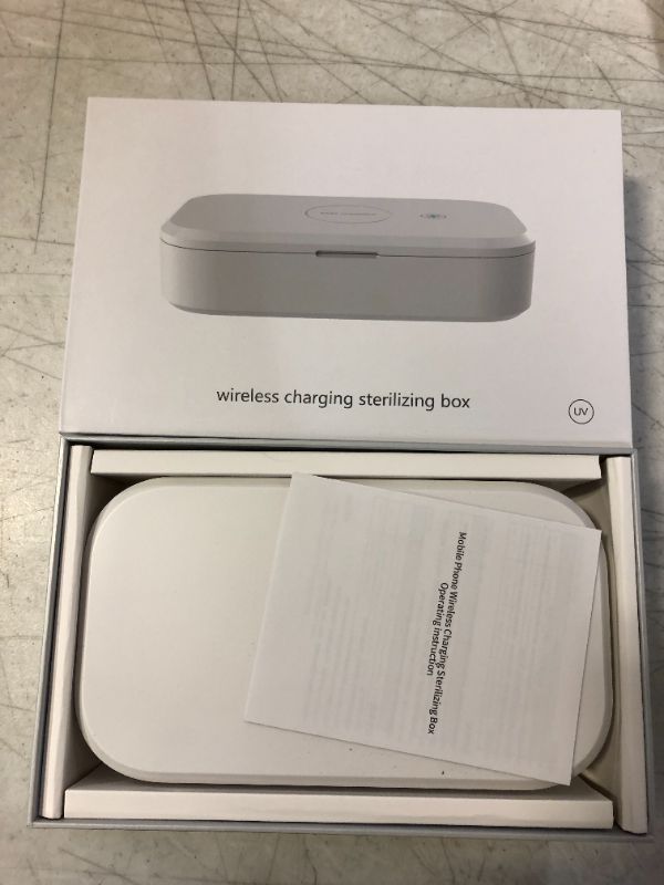 Photo 2 of KoalaTronics™ UVC Phone Sanitizer Box & 15W Wireless Charger, Disinfection Box for Smartphone, EPA Est # 97198-CHN-1
