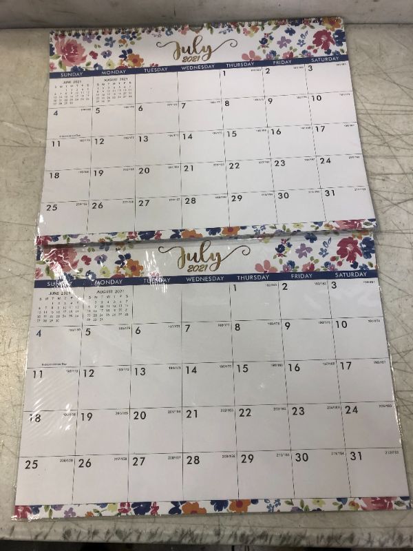 Photo 1 of 2022 Calendar - Wall Calendar 2022 with Spiral Twin-Wire Binding & Large Blocks, January 2022 - December 2022, 14.6" x 11.4", Perfect for Planning & Organizing for Home or Office ( Pack of 2 ) 
