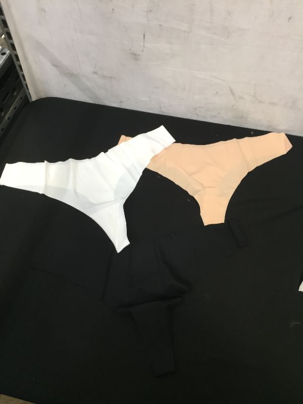 Photo 1 of 3 PACK OF WOMENS UNDERWARE NUDE WHITE AND BLACK SIZE XL 