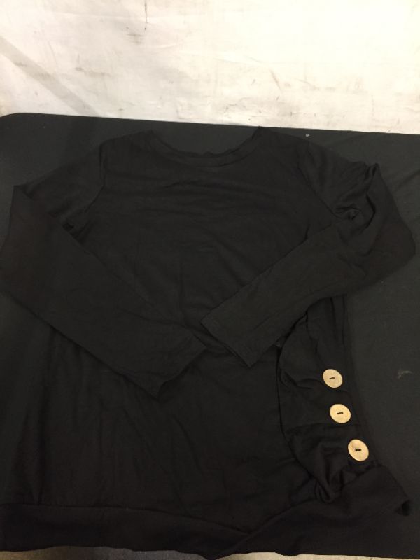 Photo 1 of WOMENS BLACK LONG SLEEVE BLOUSE SIZE MEDIUM 