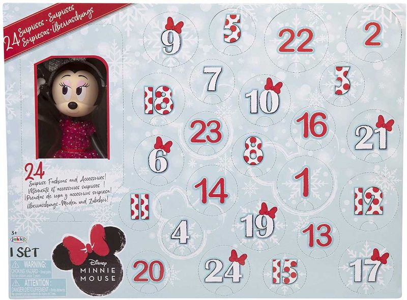 Photo 1 of Disney Minnie Mouse Advent Calendar with 24 Day Holiday Theme Surprise Fashions & Accessories [Amazon Exclusive]
