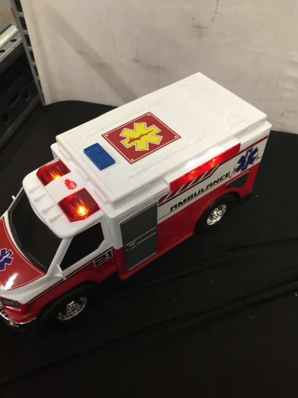 Photo 1 of 13 INCHES LIGHT UP TOY AMBULANCE TRUCK 