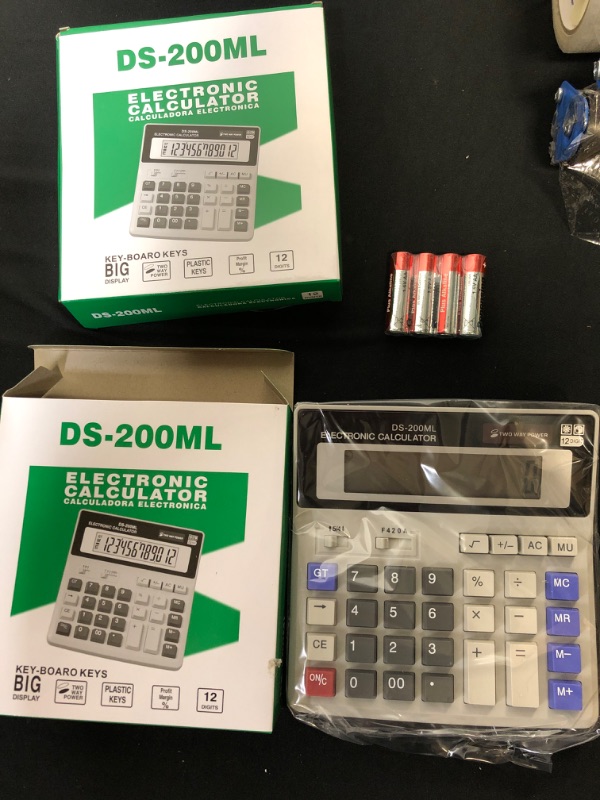 Photo 1 of 2 pack of DS 200ML Electronic Calculators