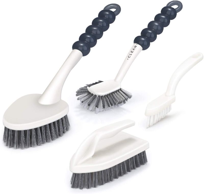 Photo 1 of 
Multipurpose Cleaning Brush Set 4pcs, Washing Scrub Set Grips Dish Brush Groove Gap Corner Brush, Cleaning Brush for Kithchen Bathroom Vanity Top