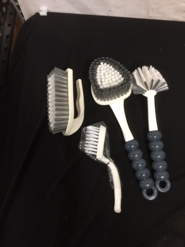 Photo 2 of 
Multipurpose Cleaning Brush Set 4pcs, Washing Scrub Set Grips Dish Brush Groove Gap Corner Brush, Cleaning Brush for Kithchen Bathroom Vanity Top