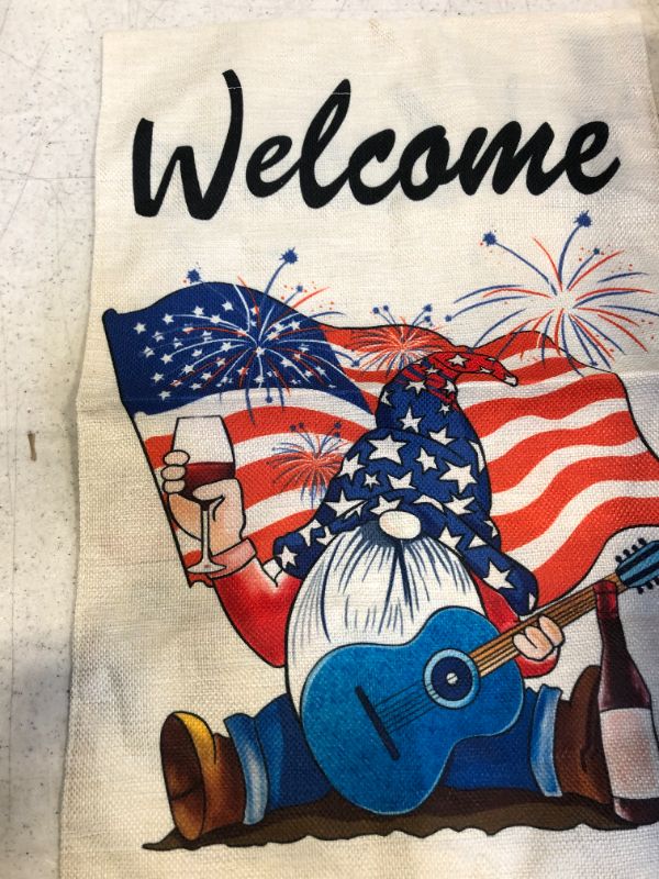 Photo 1 of 2 pack of 4th of July Garden Flag 12 x 18