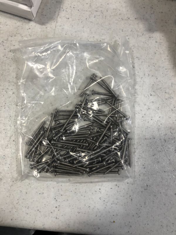 Photo 3 of #7 x 1-3/8" Wood Screw 100Pcs 18-8 (304) Stainless Steel Pan Head Fast Self Tapping Drywall Screws by SG TZH