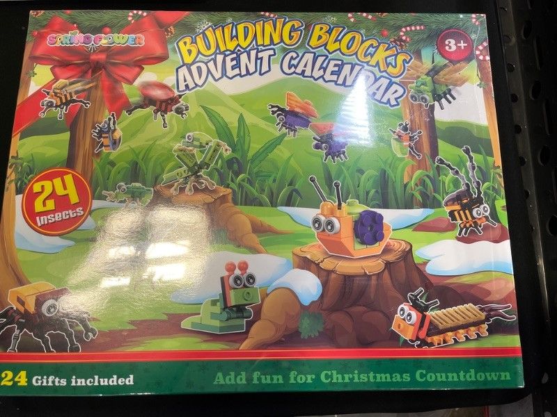 Photo 2 of SpringFlower Advent Calendar,Christmas Holiday Calendar with 24pcs Critters Building Blocks 