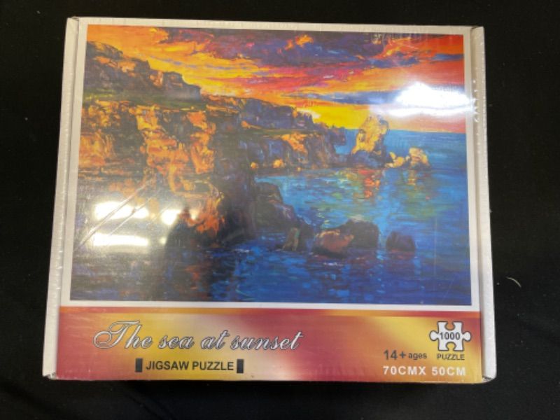 Photo 2 of 1000 Piece Jigsaw Puzzles-Large 70cm x 50cm Sea Oil Painting