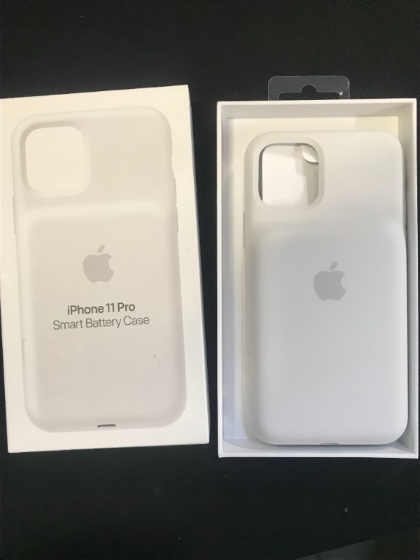 Photo 2 of Apple Smart Battery Case with Wireless Charging (for iPhone 11 Pro) - White NEEDS TO BE CHARGED 
