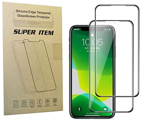 Photo 1 of (2+1 pack) Super Item Silicone Edge Screen Protector with Aurora Back Film Tempered Glass HD Clarity designed for iphone 11 Pro Max
