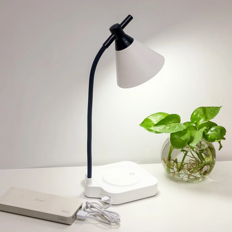 Photo 1 of Creative USB Rechargeable LED Folding Desk Lamp Eye Protection Touch Dimmable Reading Table Lamp Led Light 3 Color Modes WF1024
