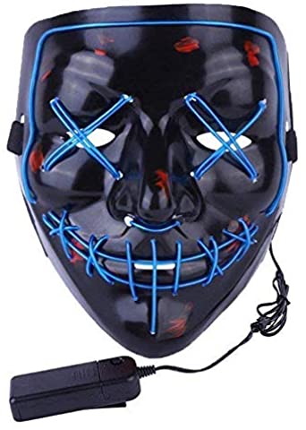 Photo 1 of CANASOUR Frightening Wire Halloween LED Light up Mask for Festival Parties Cosplay Costume
