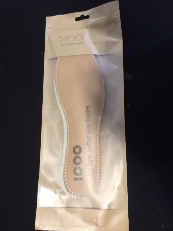 Photo 2 of ICOO Premium Thin Yak Leather Insoles, Shoe Odor Inserts Absorb WOMENS 5 KIDS 6
