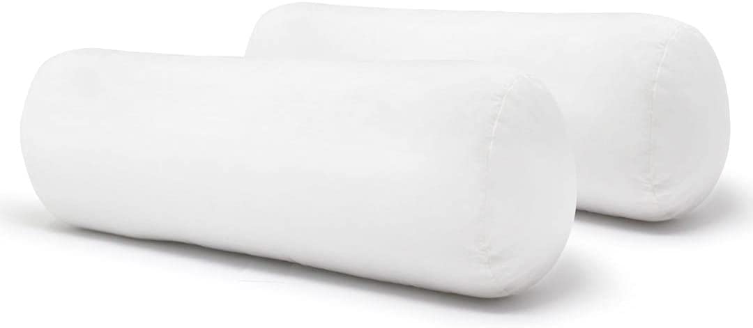 Photo 1 of 2 PACK - Newpoint 100-Percent Cotton 6 by 16 Neckroll Pillow Pairs, White
SIZE 6 X 16 INCHES 
