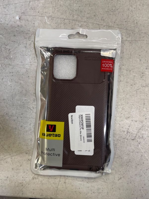 Photo 1 of TEKPRO IPHONE 12 PRO MAX CASE-BROWN