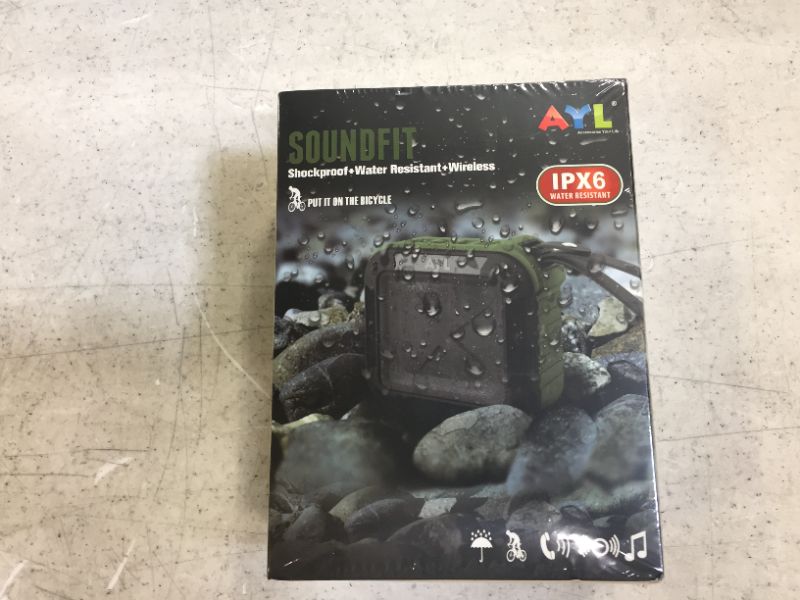 Photo 2 of AYL Soundfit Bluetooth Shower Speaker - Certified Waterproof - Wireless, Green