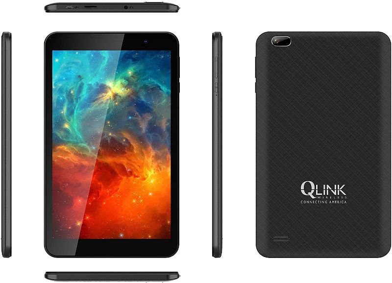 Photo 1 of Q Link Wireless Scepter 8 Tablet, 2APD4-AP19, Android 11(Go Edition) Black - New

