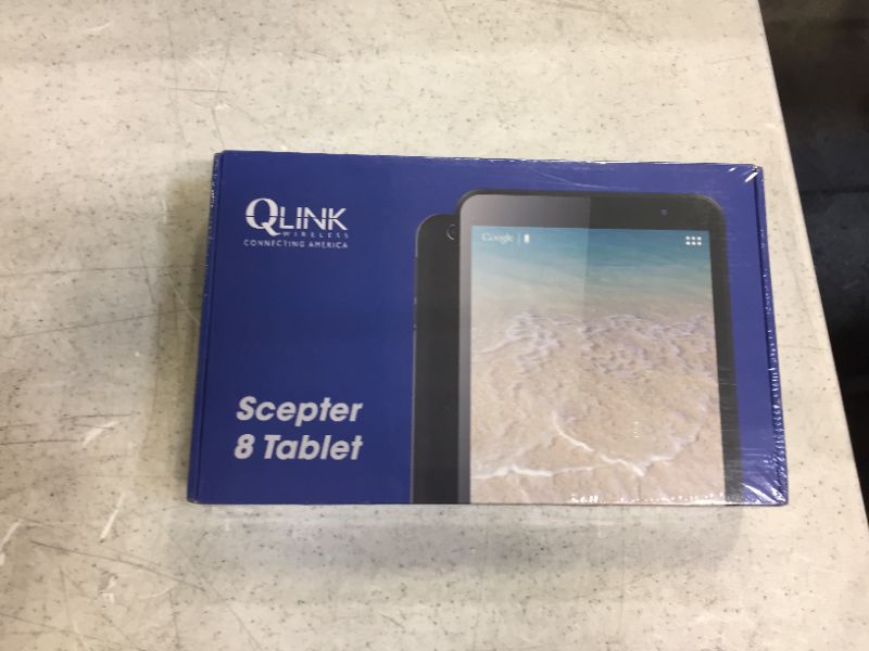 Photo 2 of Q Link Wireless Scepter 8 Tablet, 2APD4-AP19, Android 11(Go Edition) Black - New

