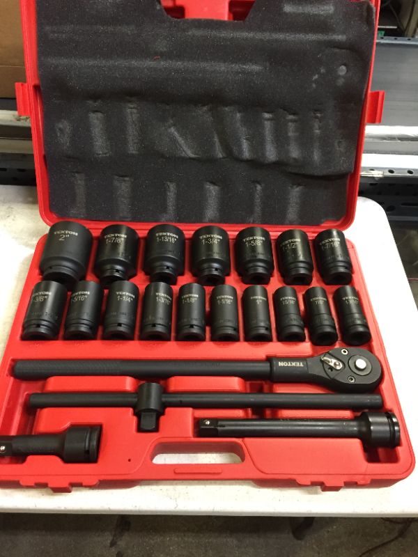 Photo 2 of 3/4 in. Drive 7/8-2 in. 6-Point Deep Impact Socket Set (22-Piece)

