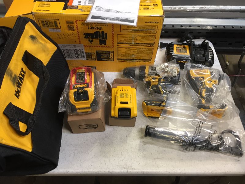 Photo 1 of 20-Volt MAX Cordless Brushless Hammer Drill/Driver Combo Kit with FLEXVOLT ADVANTAGE (2-Tool)

