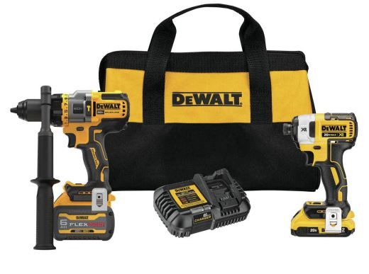 Photo 1 of 20-Volt MAX Cordless Brushless Hammer Drill/Driver Combo Kit with FLEXVOLT ADVANTAGE (2-Tool)
