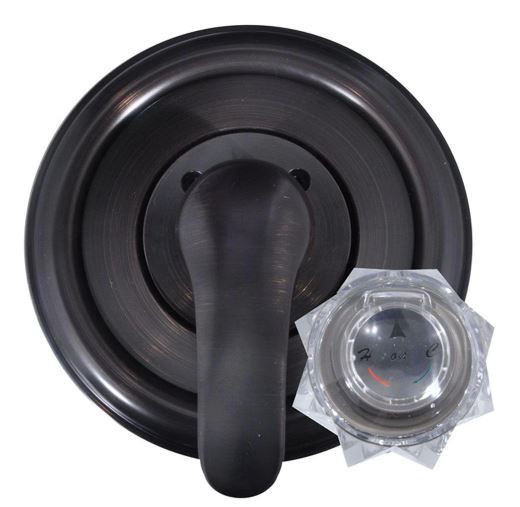 Photo 1 of 1-Handle Valve Trim Kit in Oil Rubbed Bronze for Delta Tub/Shower Faucets (Valve Not Included)
