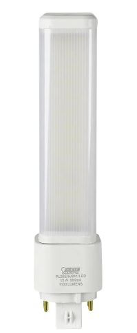 Photo 1 of 26-Watt Equivalent PL Horizontal CFLNI 4-Pin Plug-in GX24Q-3 Base CFL Replacement LED Light Bulb, Cool White 4100K
