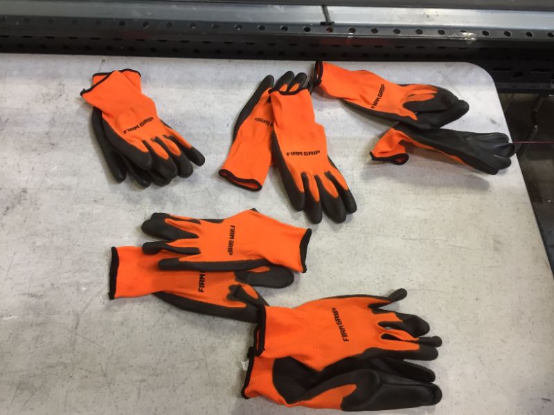 Photo 1 of FIRM GRIP 5 PAIR POLYURETHANE COATED TOUGH WORKING GLOVES
