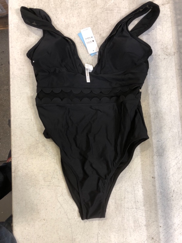 Photo 1 of Generic Black One Piece Swimsuit. Large