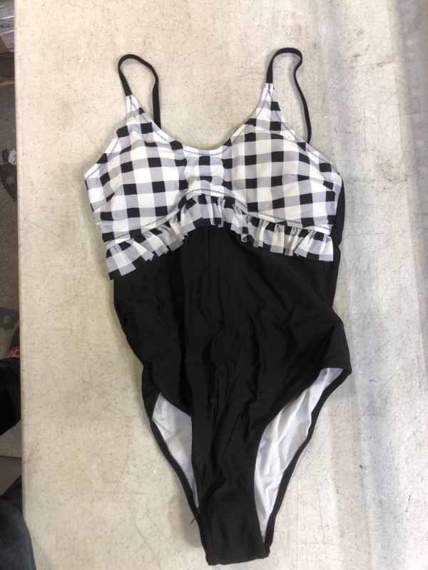 Photo 1 of Generic Black and White One Piece Swimsuit. Large