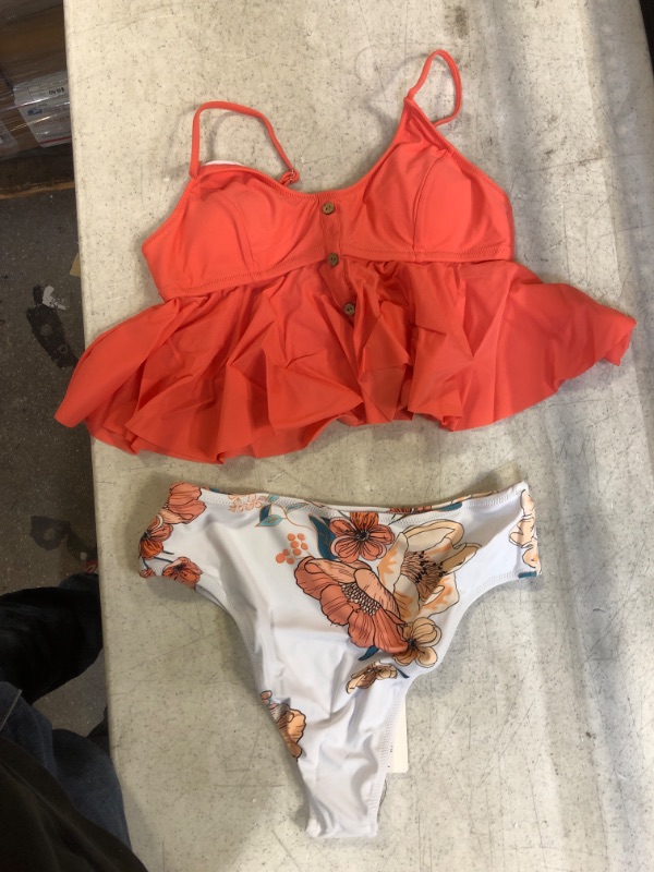 Photo 1 of Generic Pink and White Floral Swimsuit. Large