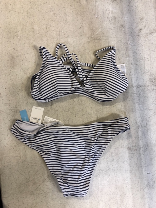 Photo 2 of Cupshe Hit Summer Stripe Bikini Set, Medium
