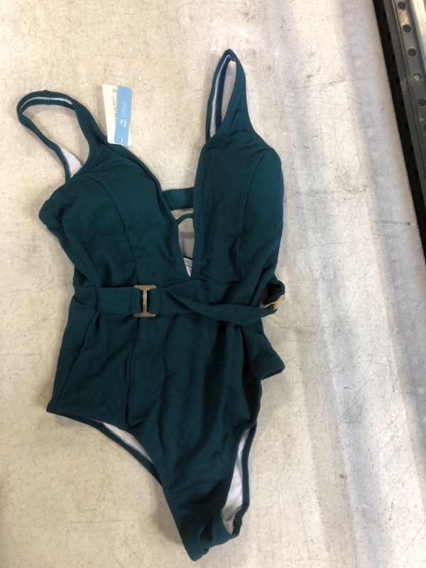 Photo 2 of Cupshe Stunning Green One Piece Swimsuit. Medium
