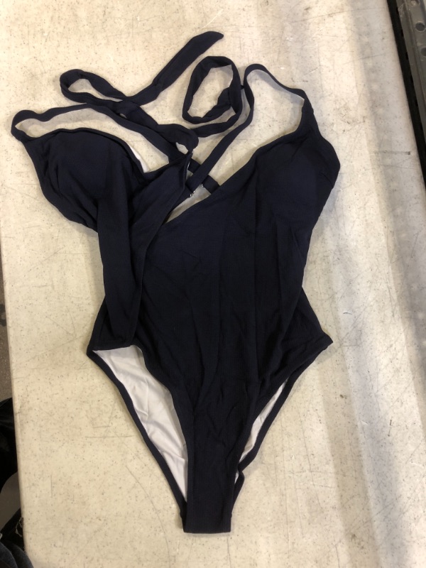 Photo 2 of Cuspshe Lola Wrap Tie Side One Piece Swimsuit. Small
