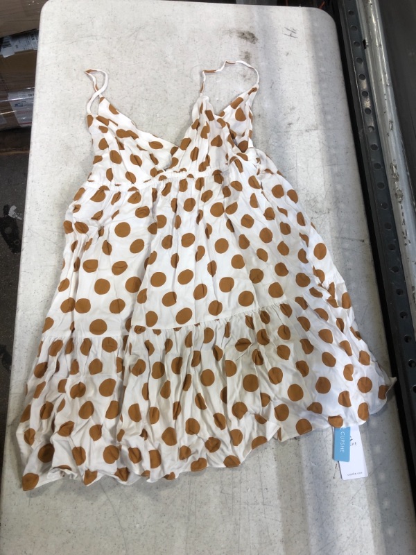 Photo 2 of Cupshe Dorothy Polka Dot Spaghetti Strap Dress. Small
