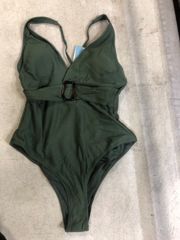 Photo 1 of Cupshe Elisa Belted One Piece Swimsuit. Medium
