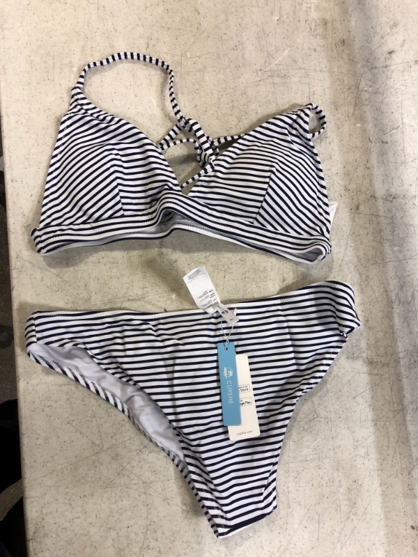 Photo 2 of Cupshe Hit Summer Stripe Bikini Set. XL
