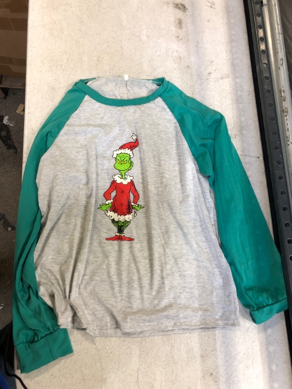 Photo 2 of Generic Green Grinch Long Sleeve Pajama Set. XXL