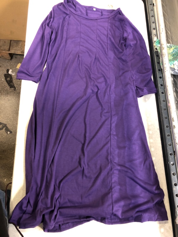 Photo 1 of Generic Purple Long Sleeve Dress. XL
