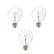 Photo 1 of Philips 60-Watt Equivalent G25 Halogen Clear Decorative Globe Light Bulb (3-Pack
