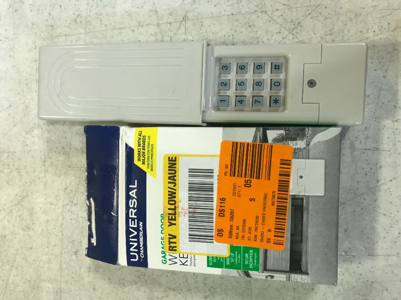 Photo 2 of Chamberlain Group Clicker Keyless Entry KLIK2U-P2, Works with Chamberlain, LiftMaster, Craftsman, Genie and More, Security +2.0 Compatible Garage Door Opener Keypad, White
