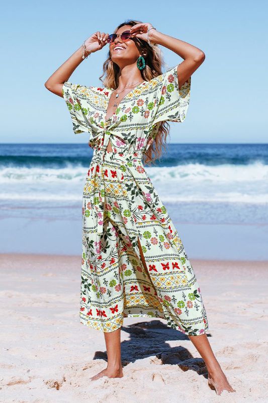 Photo 1 of Ellison Floral Tie Front Dress size L