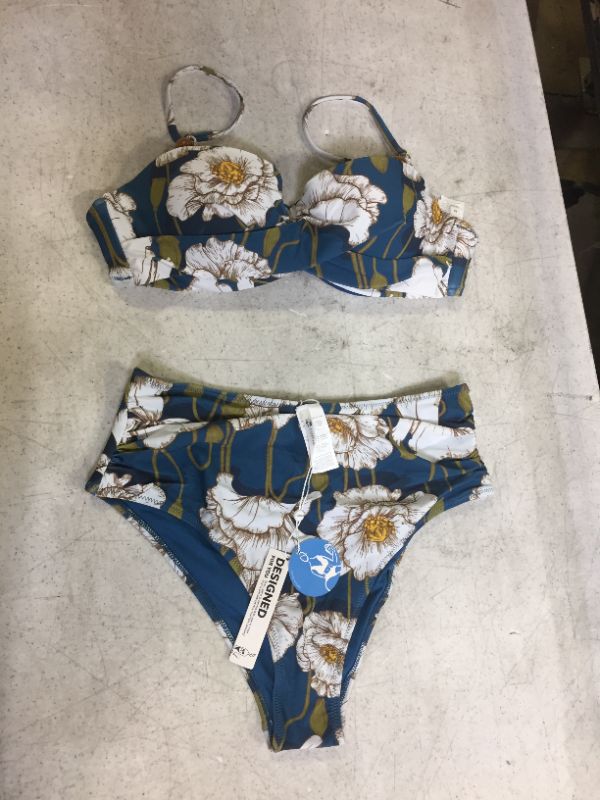 Photo 2 of Camila Floral Bandeau High Waisted Bikini M