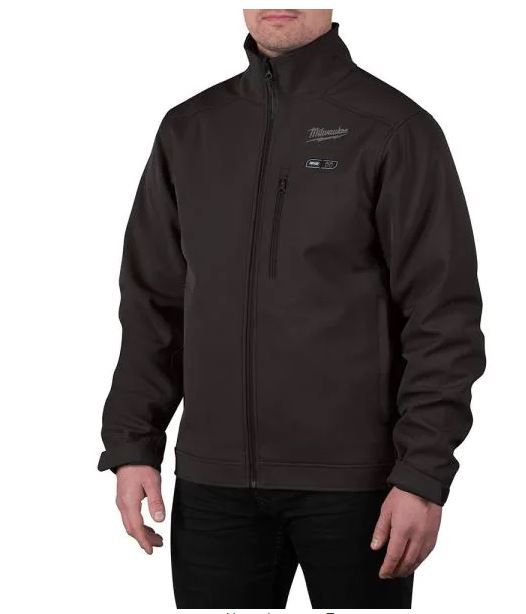 Photo 1 of Men's Large M12 12V Lithium-Ion Cordless TOUGHSHELL Black Heated Jacket (3.0 Ah Battery and Charger missing)