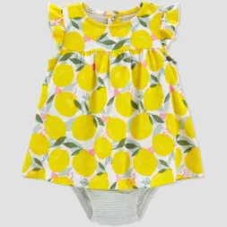 Photo 1 of Baby Girls' Lemon Romper - Just One You® made by carter's Yellow SIZE 18M 
