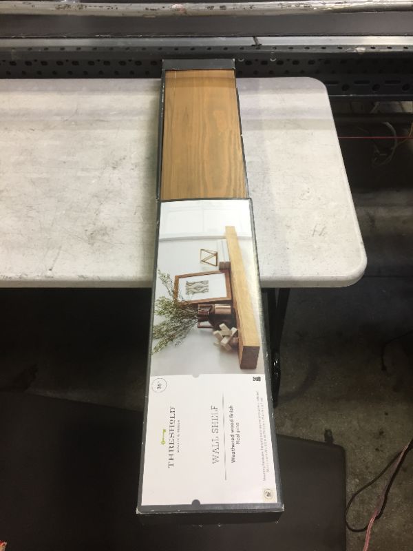 Photo 1 of  Real Wood Floating Shelf - 36" - Threshold, Medium Clear